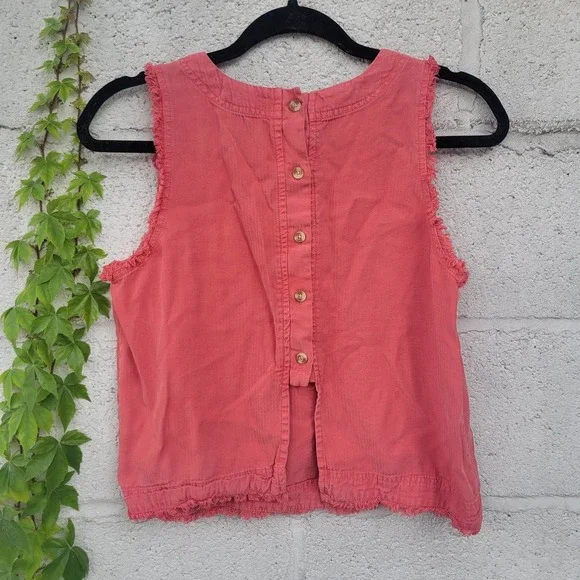 ALRT'D STATE Red Briar Button Back Tank Size Small - Picture 14 of 14